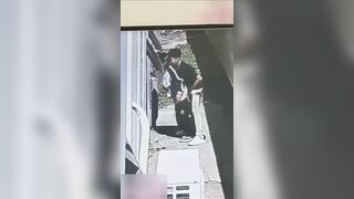 保定巨乳女前台陈稳还是个中非混血，直接在楼下小巷子里解决！