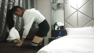 【国产探花马尾小姐姐】“屁眼慢一点哥，好疼，真的好疼，慢点你的太大了” 身材高挑性格不错被无套抽插小穴再爆菊花 疼的叫不停！