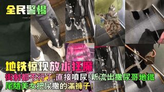 【全民警惕】地铁惊现放水狂魔！街射都不行了，直接喷尿！新流出撒尿哥地铁尾随美女把尿撒的满裤子！
