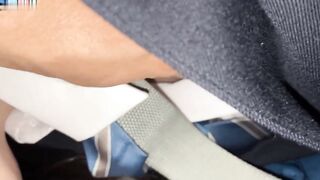 迷玩校服jk短裙小姐姐_花内裤中间尿黄了一块非常明显